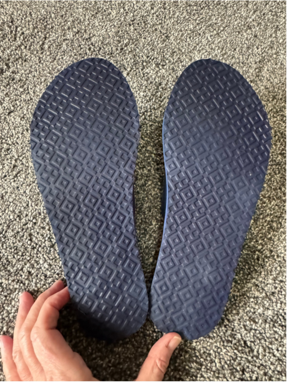 Women's Tory Burch Melody Criss Cross Sandals Navy Sea/New Ivory Size 9 - Picture 14 of 15